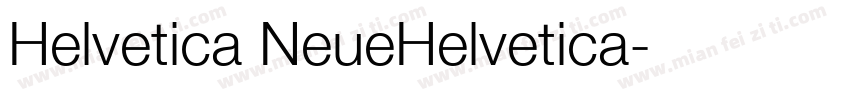 Helvetica NeueHelvetica字体转换